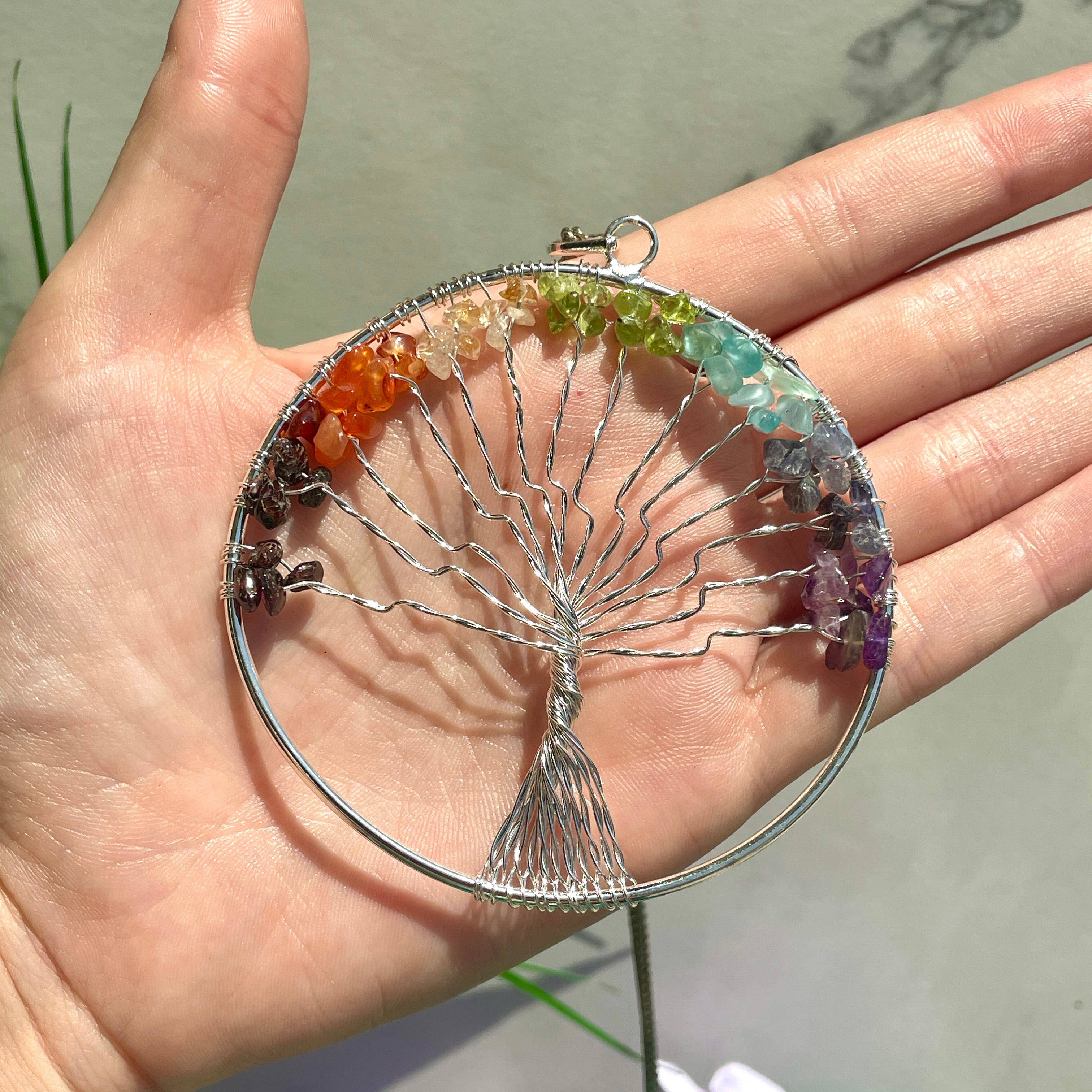 Pendant - Tree of Life - Chakra XLarge Pendant - Tree of Life - Chakra XLarge